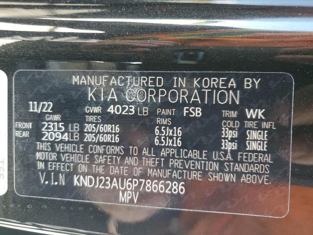 Photo 13 VIN: KNDJ23AU6P7866286 - KIA SOUL LX 