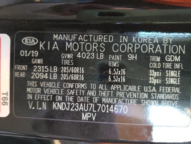 Photo 9 VIN: KNDJ23AU7L7014670 - KIA SOUL LX 