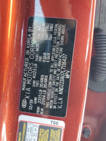 Photo 12 VIN: KNDJ23AU7L7116437 - KIA SOUL LX 