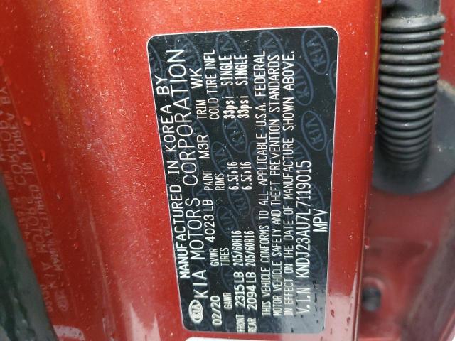 Photo 12 VIN: KNDJ23AU7L7119015 - KIA SOUL LX 