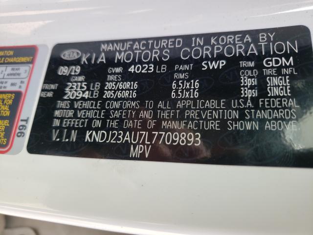 Photo 9 VIN: KNDJ23AU7L7709893 - KIA SOUL LX 