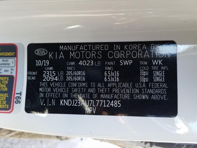 Photo 9 VIN: KNDJ23AU7L7712485 - KIA SOUL LX 