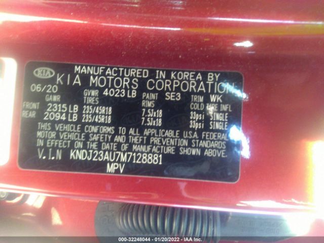 Photo 8 VIN: KNDJ23AU7M7128881 - KIA SOUL 