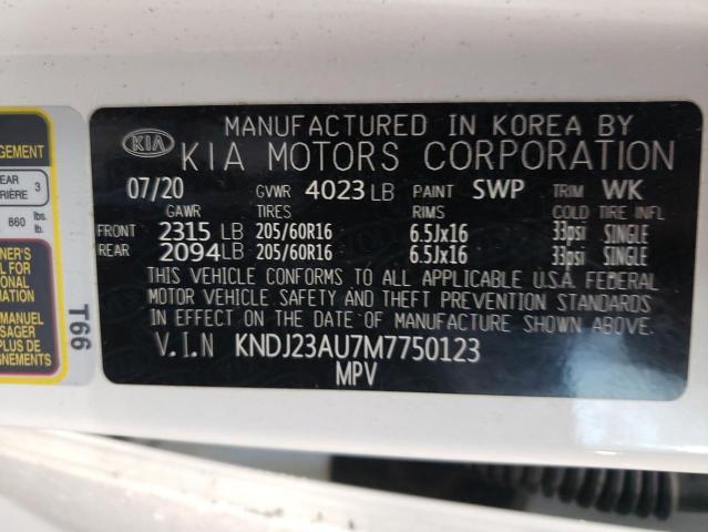 Photo 9 VIN: KNDJ23AU7M7750123 - KIA SOUL LX 