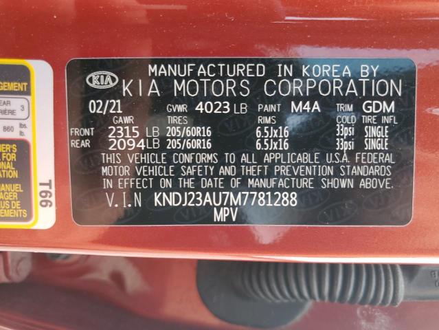 Photo 11 VIN: KNDJ23AU7M7781288 - KIA SOUL 