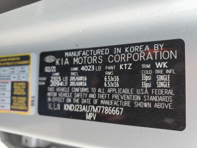 Photo 13 VIN: KNDJ23AU7M7786667 - KIA SOUL LX 