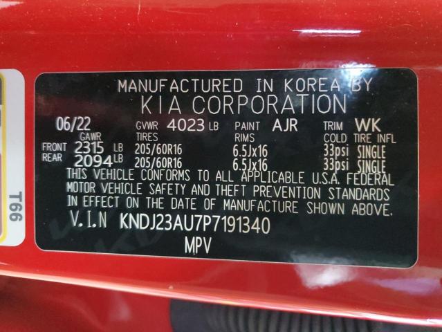 Photo 11 VIN: KNDJ23AU7P7191340 - KIA SOUL 