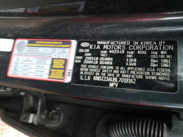 Photo 9 VIN: KNDJ23AU8L7018162 - KIA SOUL LX 