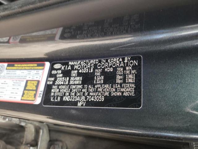 Photo 9 VIN: KNDJ23AU8L7043059 - KIA SOUL LX 