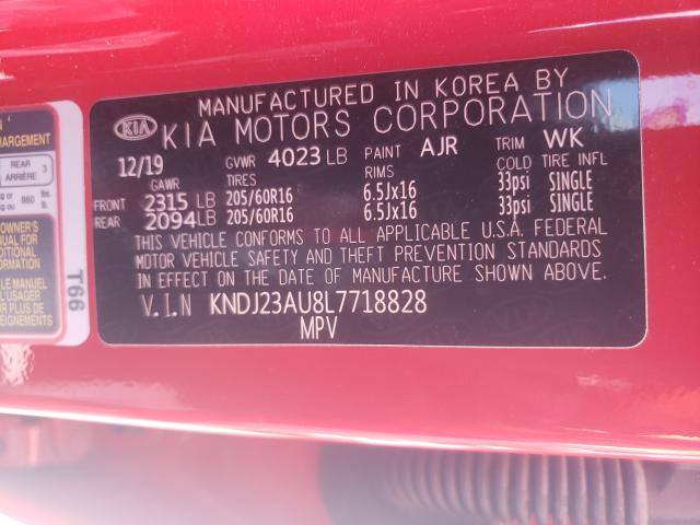 Photo 9 VIN: KNDJ23AU8L7718828 - KIA SOUL LX 