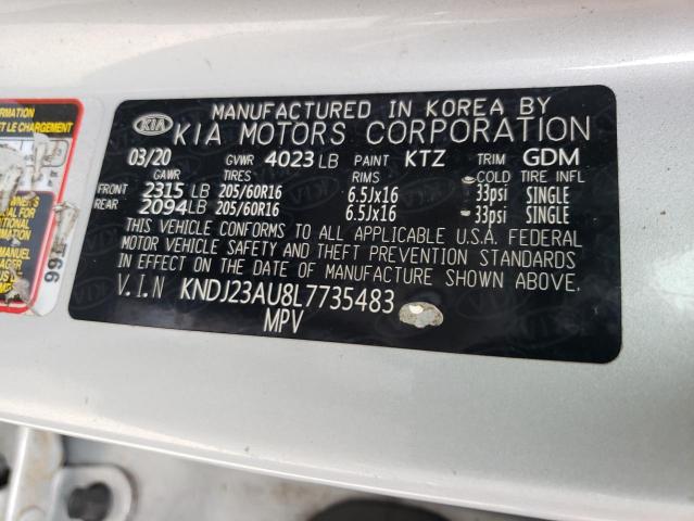 Photo 9 VIN: KNDJ23AU8L7735483 - KIA SOUL LX 