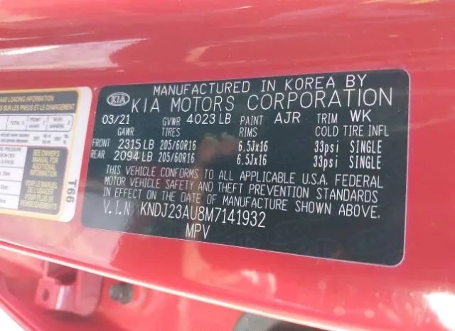 Photo 8 VIN: KNDJ23AU8M7141932 - KIA SOUL 