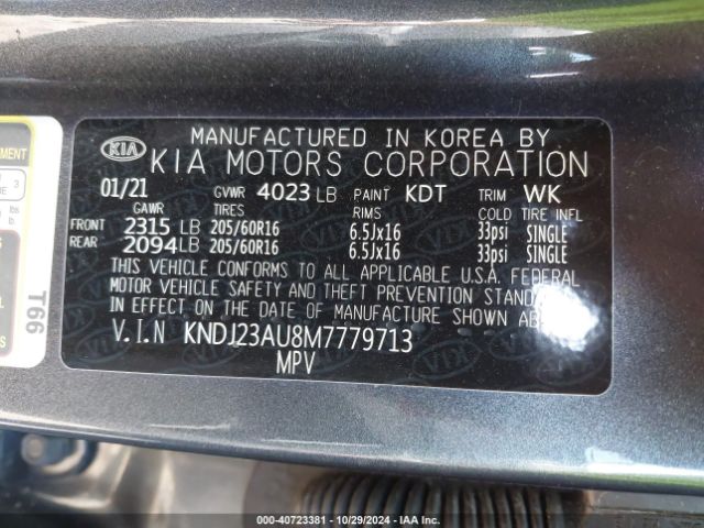 Photo 8 VIN: KNDJ23AU8M7779713 - KIA SOUL 