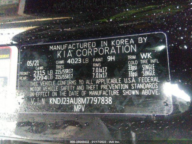 Photo 8 VIN: KNDJ23AU8M7797838 - KIA SOUL 