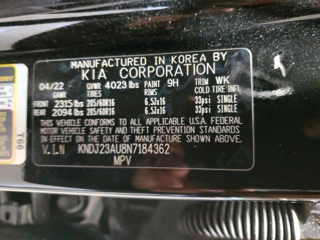 Photo 12 VIN: KNDJ23AU8N7184362 - KIA SOUL LX 