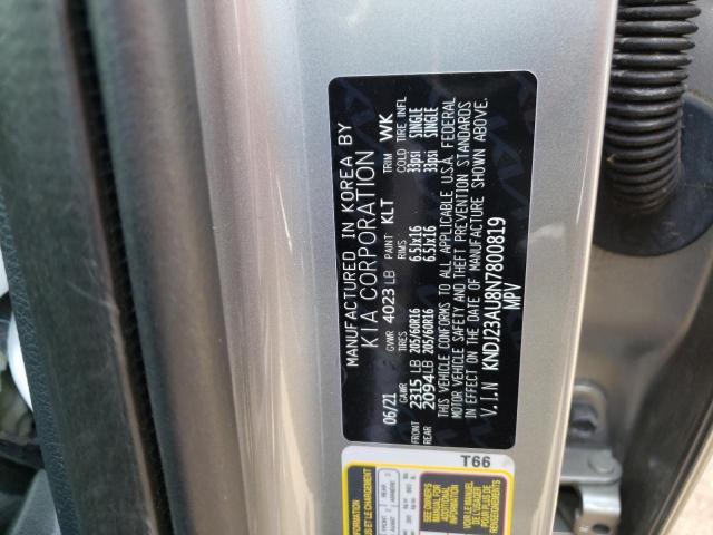 Photo 11 VIN: KNDJ23AU8N7800819 - KIA SOUL LX 