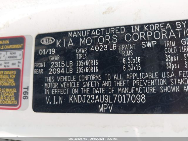 Photo 8 VIN: KNDJ23AU9L7017098 - KIA SOUL 