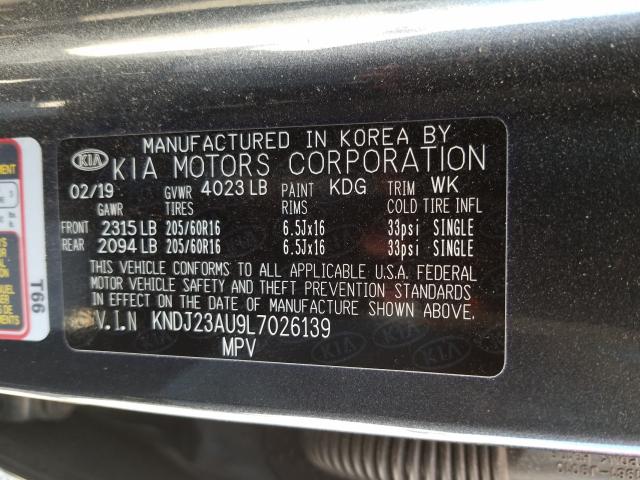 Photo 9 VIN: KNDJ23AU9L7026139 - KIA SOUL LX 