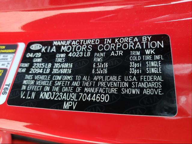 Photo 9 VIN: KNDJ23AU9L7044690 - KIA SOUL LX 