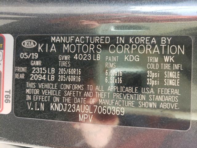 Photo 9 VIN: KNDJ23AU9L7060369 - KIA SOUL LX 