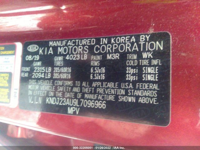 Photo 8 VIN: KNDJ23AU9L7096966 - KIA SOUL 