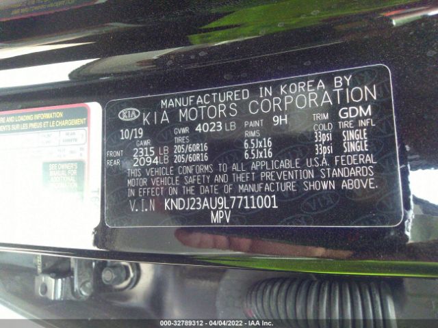 Photo 8 VIN: KNDJ23AU9L7711001 - KIA SOUL 