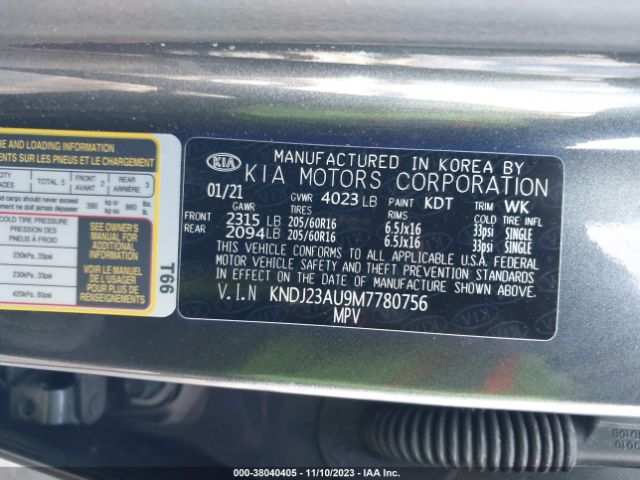 Photo 8 VIN: KNDJ23AU9M7780756 - KIA SOUL 