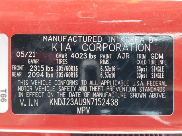 Photo 11 VIN: KNDJ23AU9N7152438 - KIA SOUL 