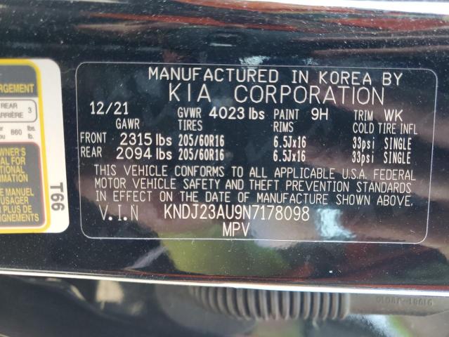 Photo 11 VIN: KNDJ23AU9N7178098 - KIA SOUL 