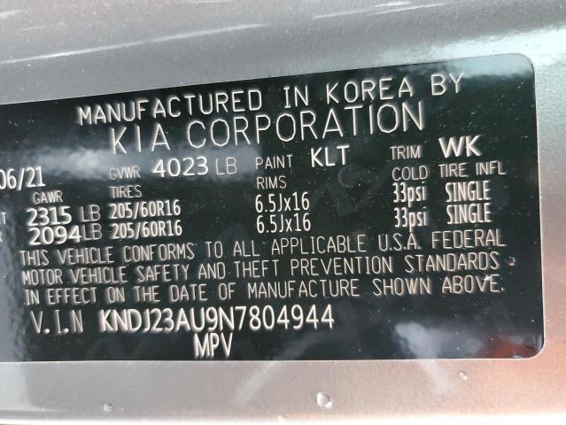 Photo 13 VIN: KNDJ23AU9N7804944 - KIA SOUL 