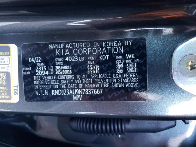 Photo 11 VIN: KNDJ23AU9N7837667 - KIA SOUL LX 