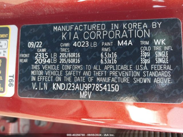 Photo 8 VIN: KNDJ23AU9P7854150 - KIA SOUL 