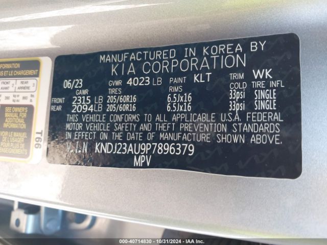 Photo 8 VIN: KNDJ23AU9P7896379 - KIA SOUL 