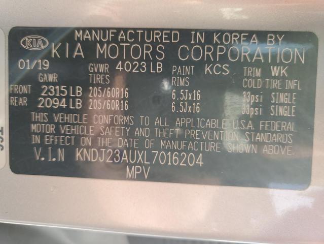 Photo 12 VIN: KNDJ23AUXL7016204 - KIA SOUL LX 