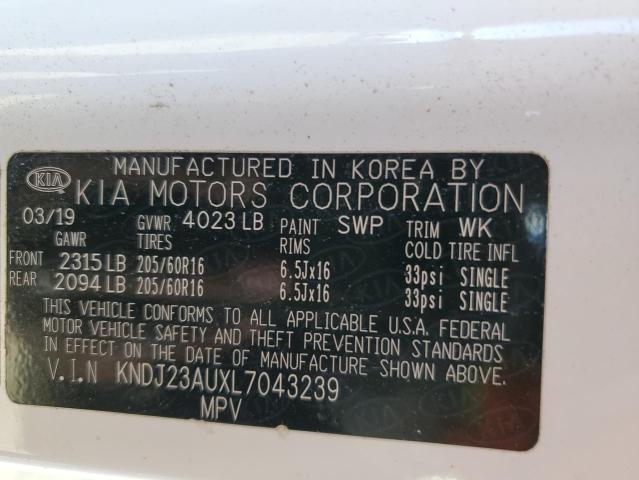 Photo 12 VIN: KNDJ23AUXL7043239 - KIA SOUL 