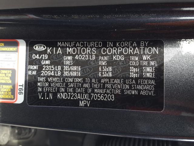 Photo 9 VIN: KNDJ23AUXL7056203 - KIA SOUL LX 