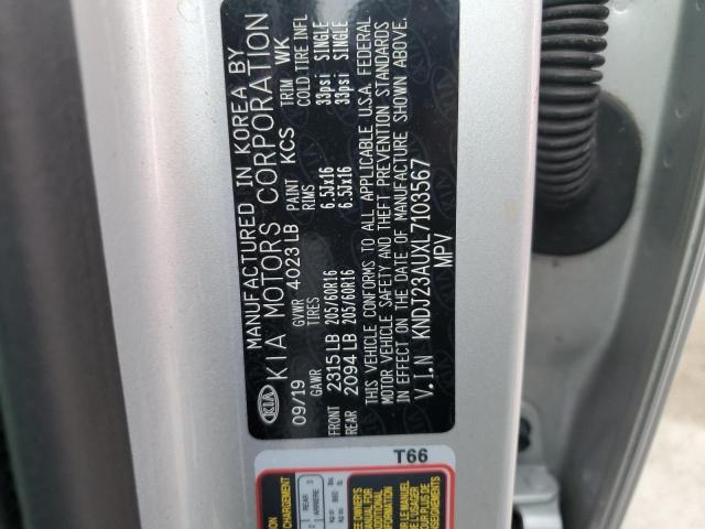 Photo 11 VIN: KNDJ23AUXL7103567 - KIA SOUL LX 