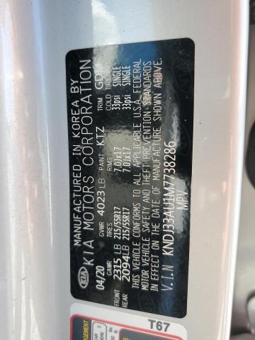 Photo 12 VIN: KNDJ33AU1M7738286 - KIA SOUL EX 