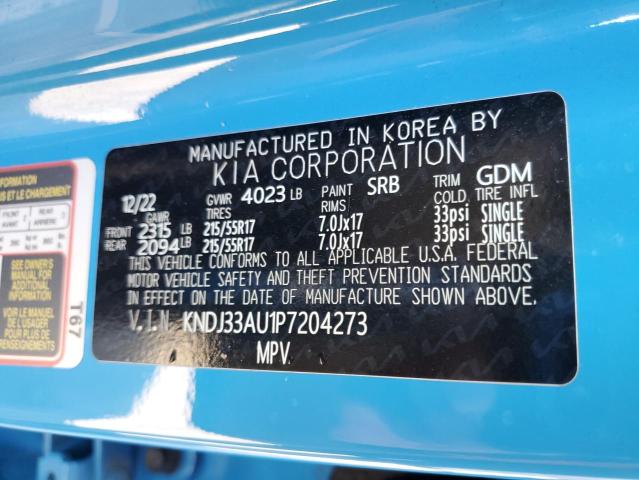 Photo 12 VIN: KNDJ33AU1P7204273 - KIA SOUL EX 