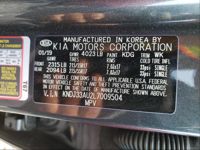 Photo 9 VIN: KNDJ33AU2L7009504 - KIA SOUL EX 