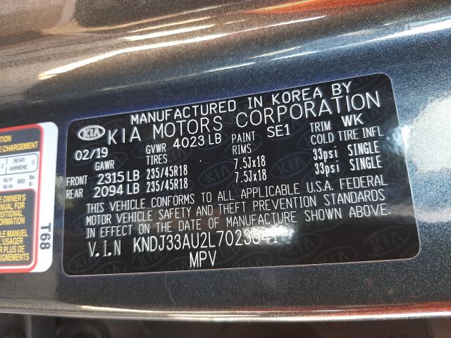 Photo 9 VIN: KNDJ33AU2L7023841 - KIA SOUL EX 