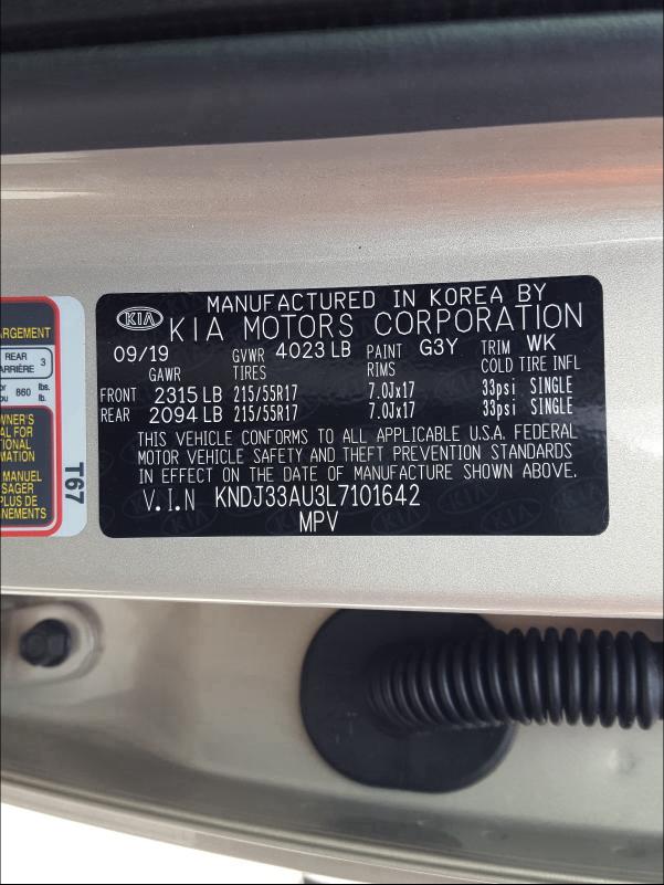 Photo 9 VIN: KNDJ33AU3L7101642 - KIA SOUL EX 