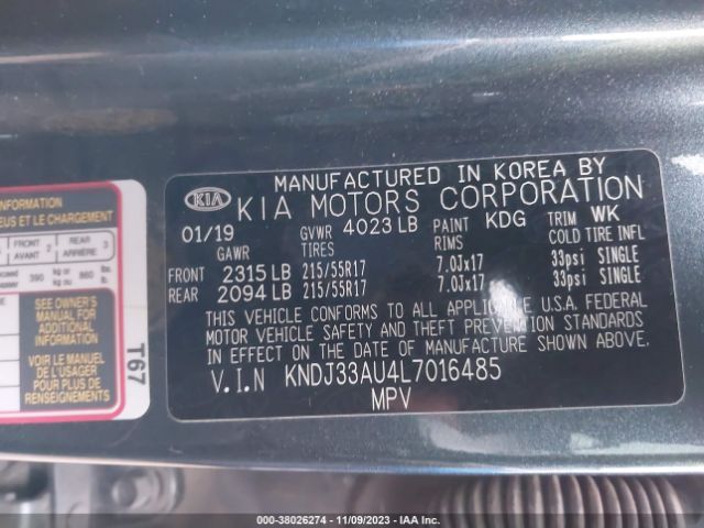 Photo 8 VIN: KNDJ33AU4L7016485 - KIA SOUL 