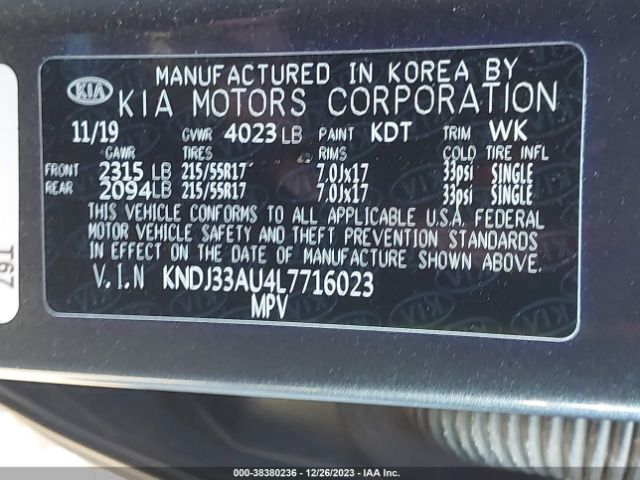 Photo 8 VIN: KNDJ33AU4L7716023 - KIA SOUL 