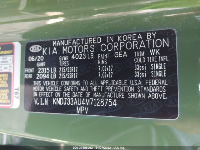 Photo 8 VIN: KNDJ33AU4M7128754 - KIA SOUL 