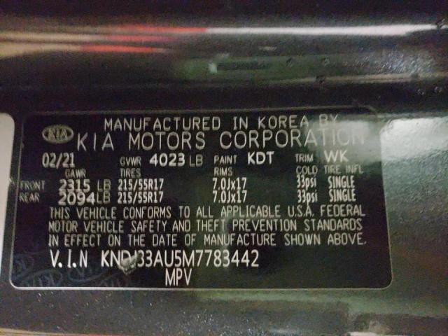 Photo 9 VIN: KNDJ33AU5M7783442 - KIA SOUL EX 