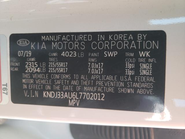 Photo 9 VIN: KNDJ33AU6L7702012 - KIA SOUL EX 