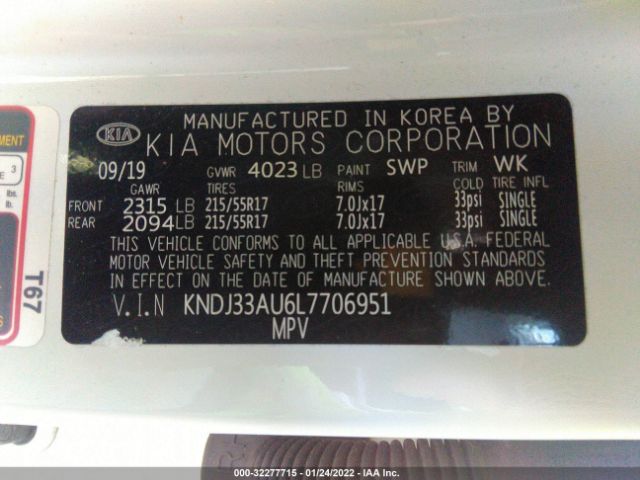 Photo 8 VIN: KNDJ33AU6L7706951 - KIA SOUL 