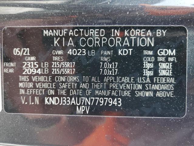 Photo 11 VIN: KNDJ33AU7N7797943 - KIA SOUL EX 