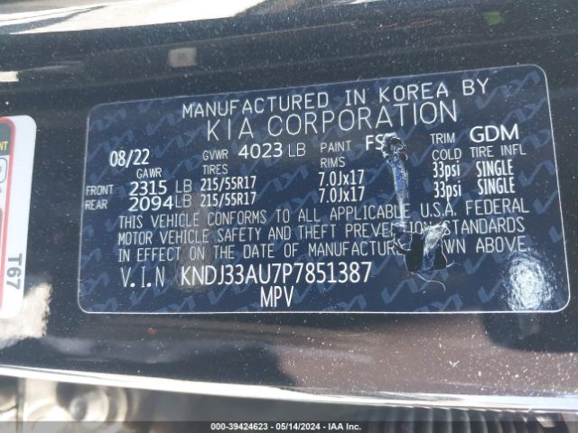 Photo 8 VIN: KNDJ33AU7P7851387 - KIA SOUL 